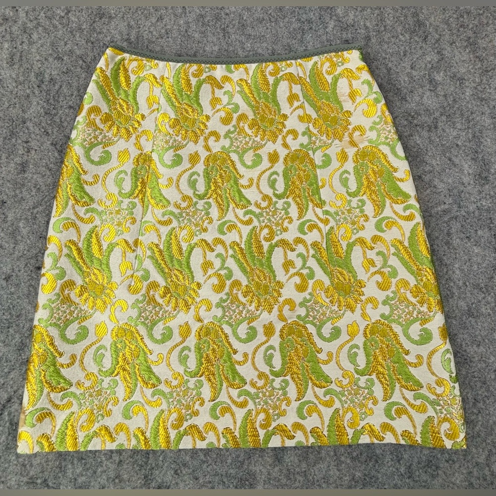 Prada | Brocade Skirt | Silk Blend | Vintage | Mini | Women’s Size 4 (40)